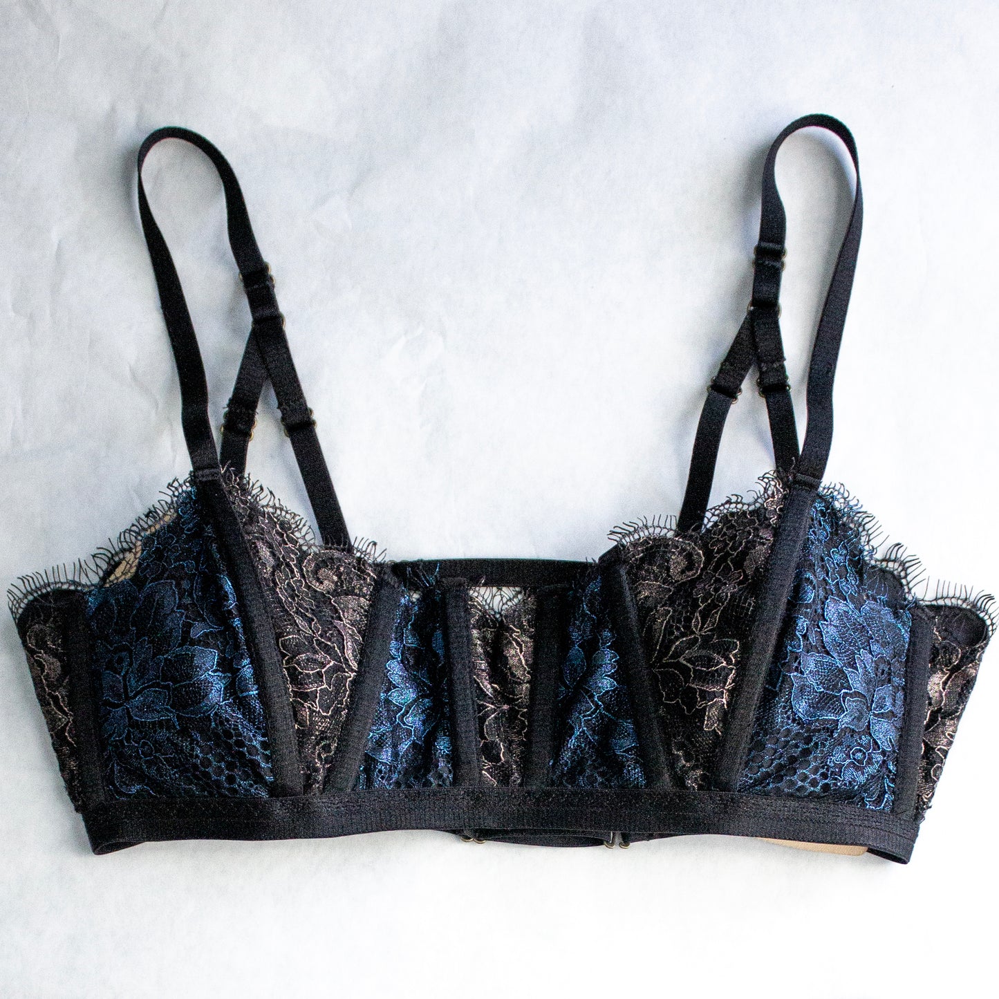 'Shattered Glass' Lace Bustier Bra