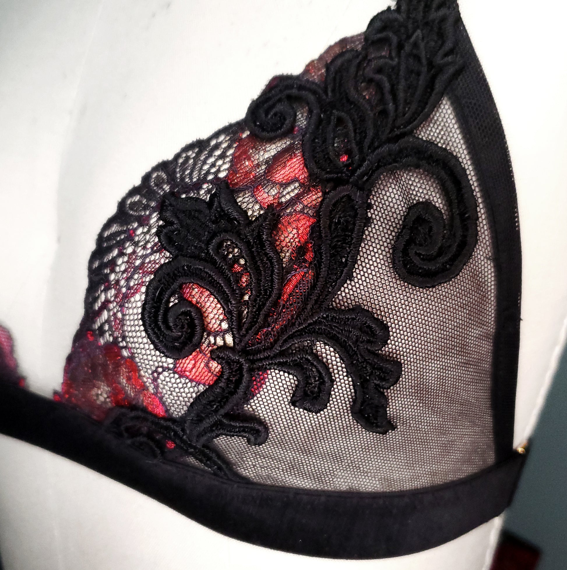 Mesh Applique Bralette | Sheer Mesh Bralette | Pagan Poetry