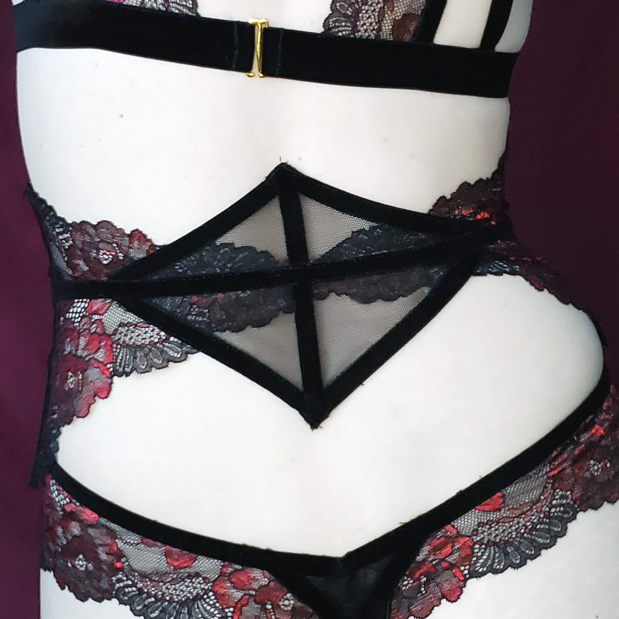 Women's Corset Belt | Geometry Corset Belt | Pagan Poetry